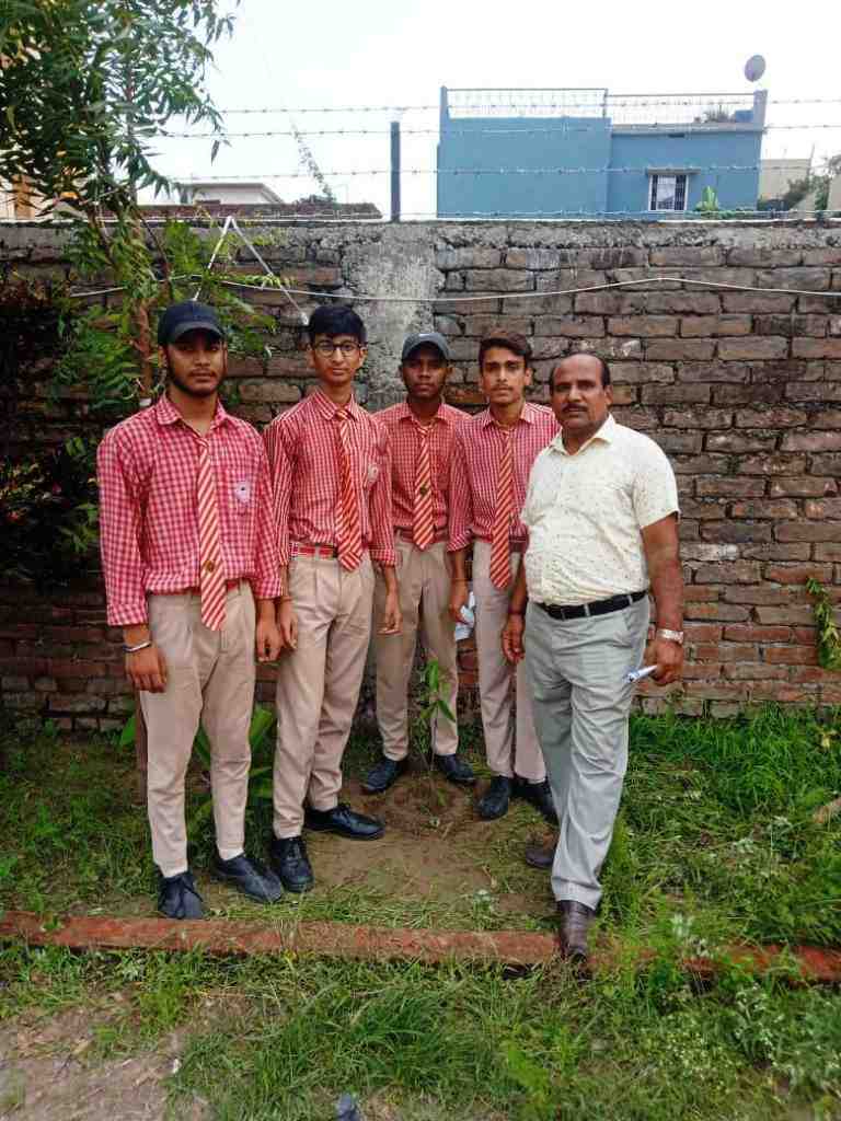 Planting of trees conducted by our seniour students on 28-July-2022 on the eve of World Nature Conservation Day OR <strong>HARIYAL AMAWASYA</strong>