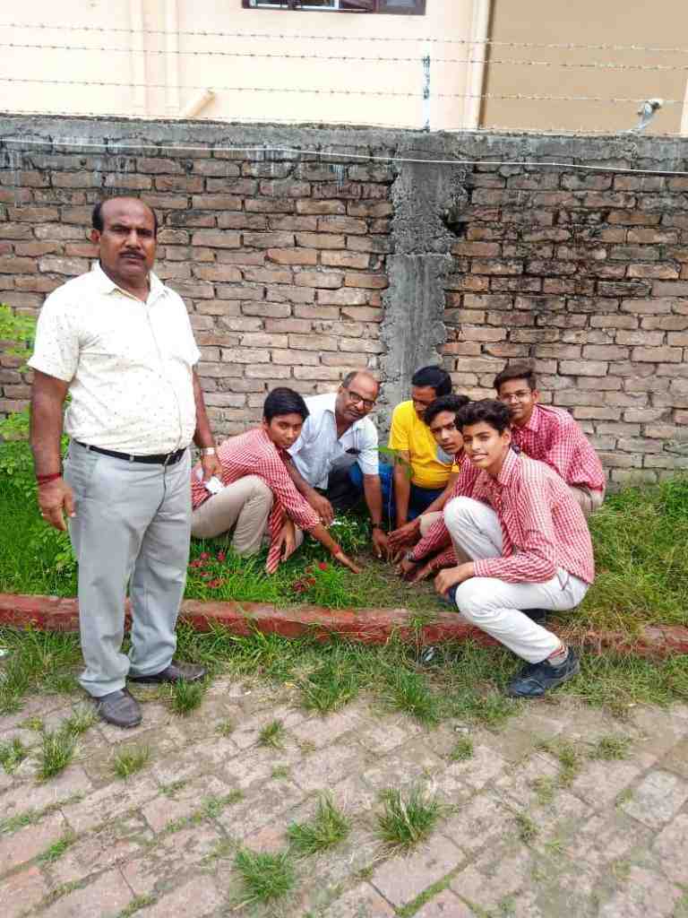 Planting of trees conducted by our seniour students on 28-July-2022 on the eve of World Nature Conservation Day OR <strong>HARIYAL AMAWASYA</strong>