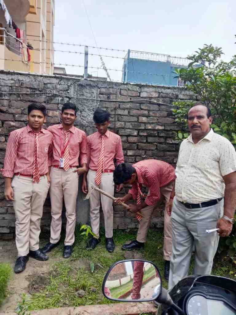 Planting of trees conducted by our seniour students on 28-July-2022 on the eve of World Nature Conservation Day OR <strong>HARIYAL AMAWASYA</strong>